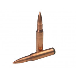 Патрон 308Win НПЗ FMJ 9,9г гильза биметалл пуля биметалл с 2-х элем.серд 1/20